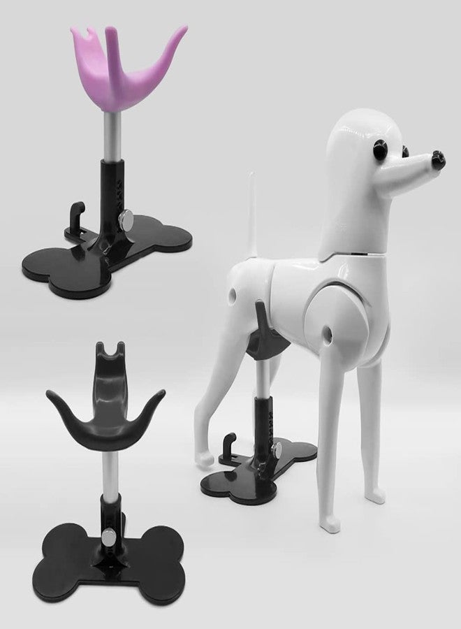 Kelendle Pet Dog Grooming Chair - Adjustable Height Dog Beauty Seat Rack Dog Nail Cutting Chair Dog Bathing Chair Seat Puppy Shower Support Chair for Grooming Table Grey - Image 2